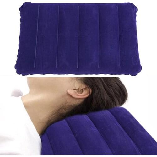 Outdoor Travel Camping Portable Inflatable Soft Neck Support Pillow Headrest Relax Support Massager Pillow Device Traction