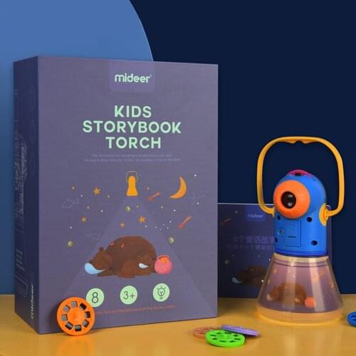 Portable Tales Story Book Projector Light Torch Toys Set Baby Mini Theater Light Projector Tales Story Book Flashlight Lantern