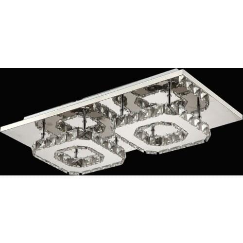 Modern minimalist led Crystal corridor lamp Gallery lamp round porch lamp household lamp Hall ceiling lamp Square