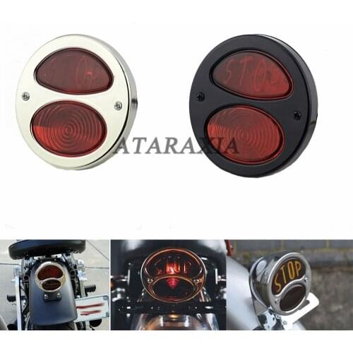Motorcycle LED Taillight Red Brake Light Moto Accessories Turn Signal Rear Lamp Brake Stop Light For Harley Cruiser Cafe Racer