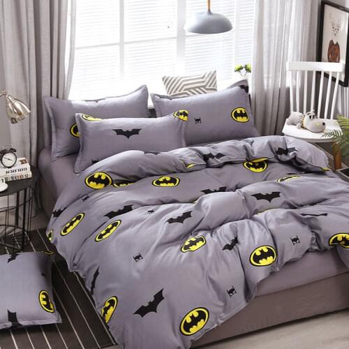 Warm Bedding Set Fashion Fruit Cartoons Flat Sheets Adult Children Bed Linen Duvet Quilt Cover Pillowcase Kawaii Boys Girl