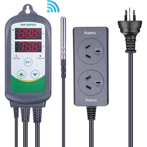 Inkbird AU Plug ITC-308 WIFI Home Appliances Digital Temperature Controller Thermostat Regulator with Free App for IOS&Android