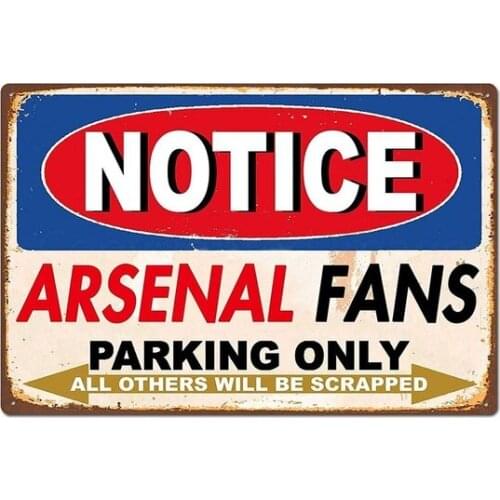 Fans Parking Only Car Auo Tin Sign art wall decoration,vintage aluminum retro metal sign