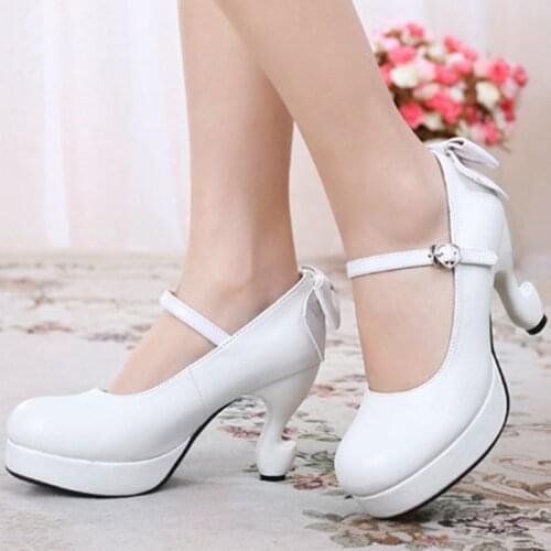 Japanese Lolita Palace Party Cute Girl Princess High Heels Kawaii Girl Tea Party Princess Kawaii Girl Women Shoes Vintage Sweet