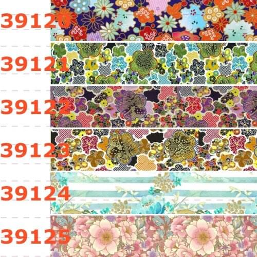 10yards - different sizes -Flowers pattern Grosgrain ribbon -beautiful flowers pattern printed ribbon