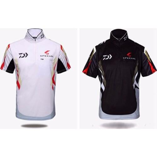 2021 DAIWA Short Fishing Clothing Outdoor Clothes UV Protection Moisture Wicking Breathable Sleeve Fishing Shirt Camisas Pesca