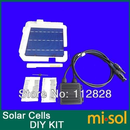 40 pcs POLY 6x6 4.3W solar cells DIY kit for solar panel, flux pen, diode bus tabbing
