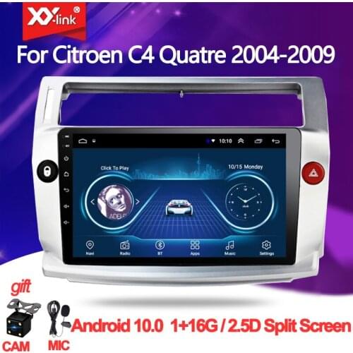 Android 10.0 Car Radio Multimedia Video Player GPS for Citroen C4 C-Triomphe C-Quatre 2004 - 2009 autoradio stereo audio no 2din