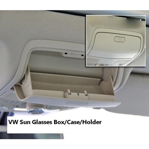 Car Sun Glasses Box For VW Magotan B7L Golf 6 Sagitar CC Tiguan Case/car roof glasses box Holder