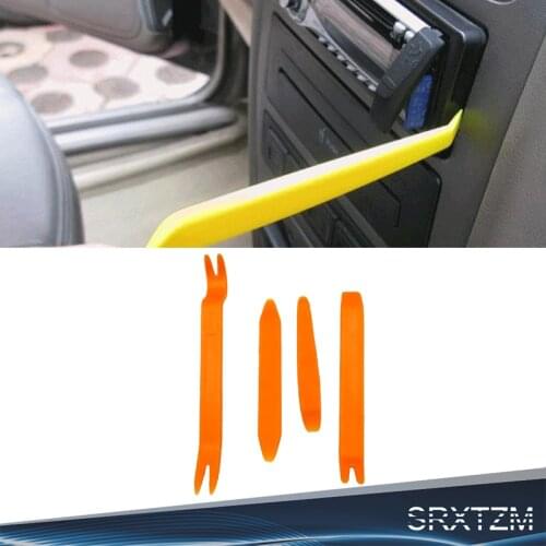 SRXTZM 4pcs/set Portable Car Stereo Removal Tools Auto Accessories Interior Door Panel Removal Tool Install Soundproofing Repair
