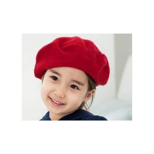 50pcs/lot fedex fast Winter Kids Girls Beret Hat Cap Cute Children Warm Beanie girl solid casual berets