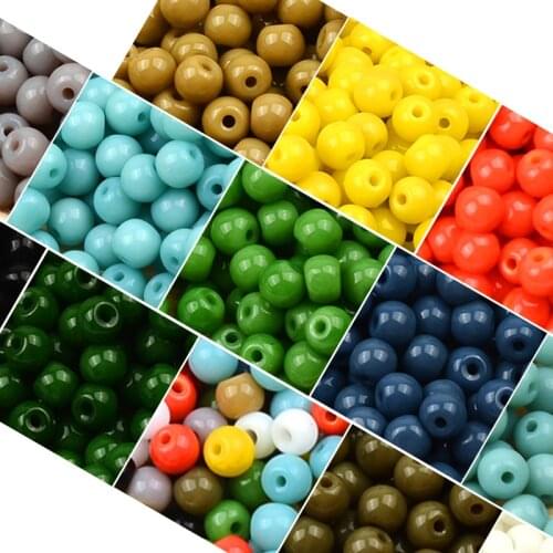 4mm Charms Czech Glass Seed Beads DIY Bracelet Necklace Beads For Jewelry Making Accessories handmade bijoux