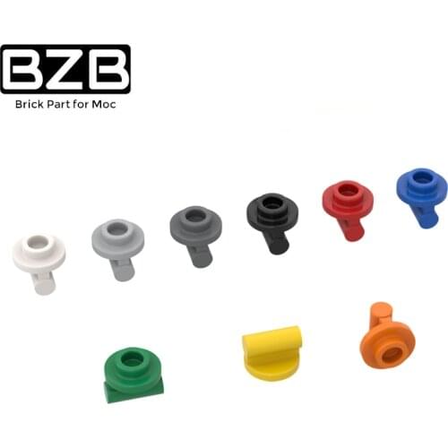 BZB MOC 25893 1x1x0.5 Round 1x1 Board With Handle Creative High Tech Building Block Kids Toys DIY Brick Parts Best Gifts