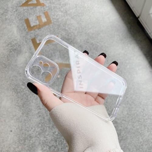 Mobile shell for iPhone 12 Pro Max 6.7 inches Back Cover Anti-knock Crystal Clear Protective iPhone 6.1 inch 12 Pro 12 mini