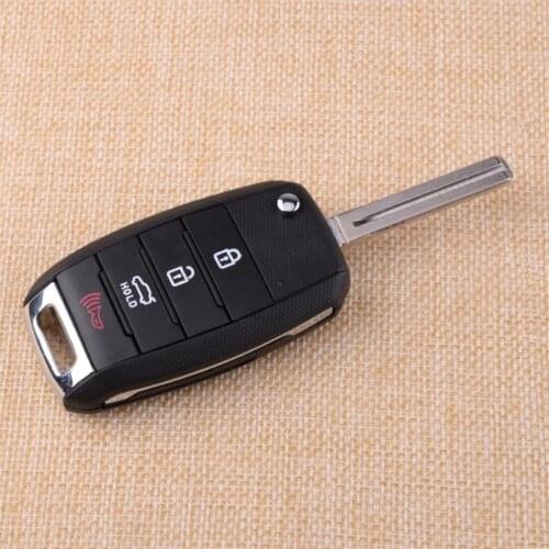 CITALL PG173A 4 Button Flip Folding Remote Key Fob Shell Modified Replacement Fit for KIA Sorento Soul Carens Sportage