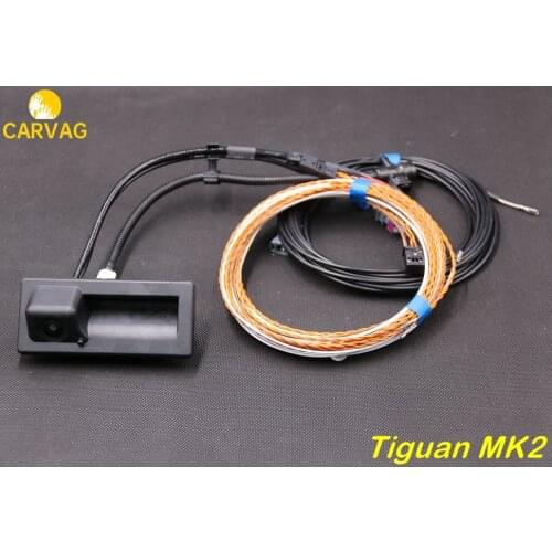 For MQB Tiguan MK2 new touran 5T 5NA827566D 5NA 827 566 D Rear View Camera Trunk Water spray Guidance Line WASH