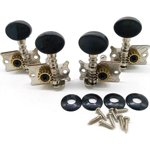 Hot AD-Tuning Pegs Tuners Machine Heads 2R 2L for 4 String Ukulele Guitar Bass Parts Repair Tools Kits Accessory