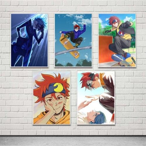HD Prints SK8 the Infinity Canvas Painting Wall Art Anime Character Posters Modern Home Decor For Bedroom Modular Pictures Frame