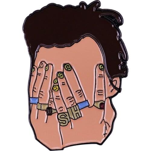 HStyles - Rings Art Badge TPWK Message Smiley Nails Tattoo Pin Have you ever thought that may be promise rings