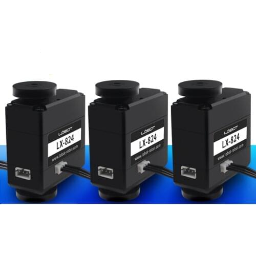 Intelligent Serial bus servo LX-824 with three ports Dual-axis Digital Servo High Torque Accuracy with debug board for DIY robot