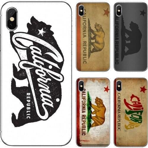 California-Republic-State-Bear-Flag For iPod Touch iPhone 10 11 12 Pro 4S 5S SE 5C 6 6S 7 8 X XR XS Plus Max 2020 Phone Covers
