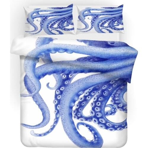 Sea Turtle Octopus Whale Dolphin Seahorse Quilt Cover Pillowcase Home Textile Bedding Quilt Cover Bed Duvet Quilt Cover Sets