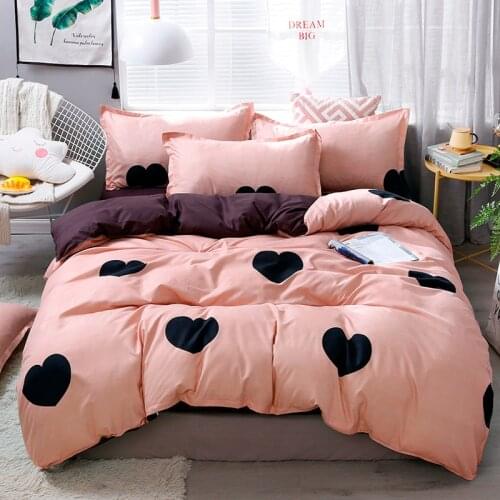 Solstice Home Textile 2019 Fashionable Comfortable soft Cartoon orange Bedding sets Quilt Cover Pillowcase 3/4pcs