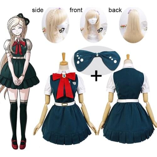 Anime Super Danganronpa 2 Sayonara Zetsubo Gakuen Sonia Nevermind Cosplay Costume Women Maid Outfit Apron Dress Custom Made