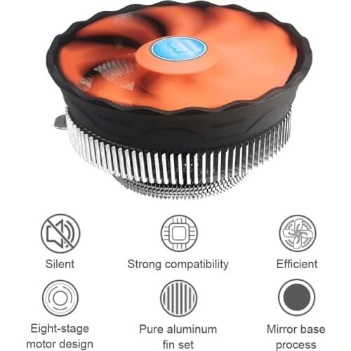 CPU Air Cooler 120mm Cooling PC Fan CPU Cooler 3 Pin DC 12V 2000RPM PC Computer Case Quiet Ventilador Silent Radiator