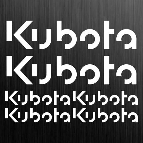 For Kubota aufkleber sticker bagger excavator minibager 6 Sticker Car Styling