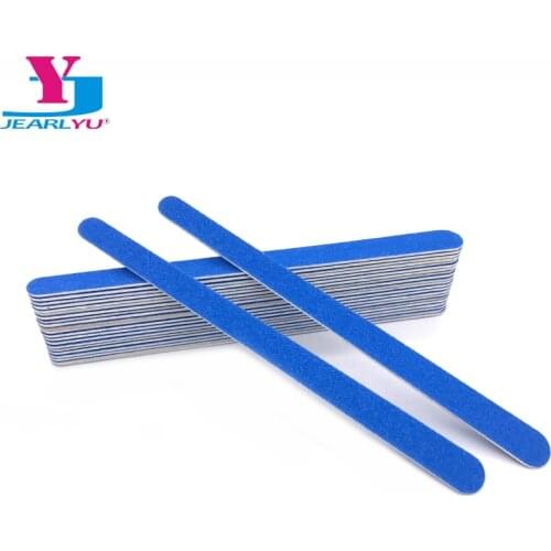 20 Pc Sanding Limas Para Manicura Wooden Nail Files 180/240 Nails Accessoires 17Cm Pedicure s Blue File Nail Products Lima Unha