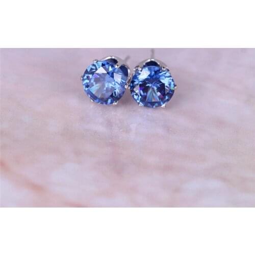 Luxury Female Crystal Zircon Stone Earrings Fashion Silver Color Jewelry Vintage Earrings For Women