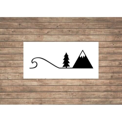 New Design The Moon And Tree Car Assessoires Fashion Cartoon Car Sticker Window Decoration Personality Vinyl Decals