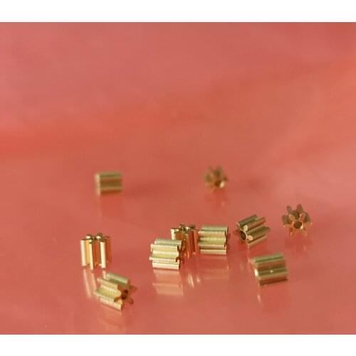 10X 0.4M 6T 0.98MM 1MM Mini copper gear Bore diy small Toys Model RC aircraft