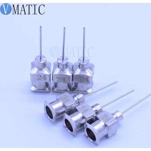 Free Shipping 12Pcs 0.5'' Tip Length 24G Stainless Steel Needles 1/2 Inch