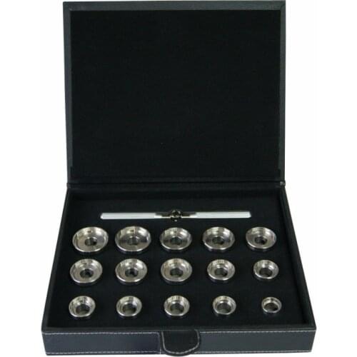15pcs Stainless Steel Watch Case Opening Dies for Breitling Caseback Removal