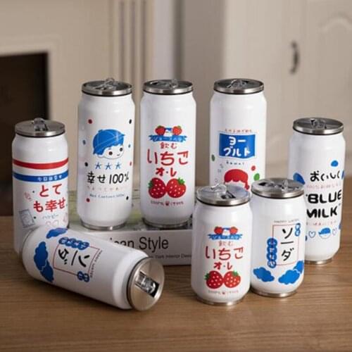 304 Stainless Steel Vacuum Flask Bottle 500ml Thermo Cup Fashion Water Bottle Travel Thermocup Friend Birthday Gift