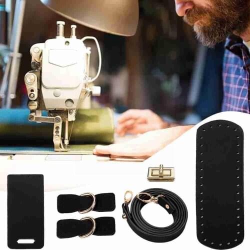 5 Pcs/Set Artificial Leather Shoulder Bag Hand-Woven For DIY Accessories Handbag Projects Replacement Crocheting Sewing Ma Q8P6