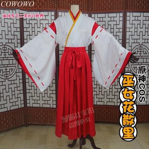 Anime! Genshin Impact Kazari Game Suit Kimono Uniform Cosplay Costume Halloween Party Role Play Outfit For Women Any Size NEW