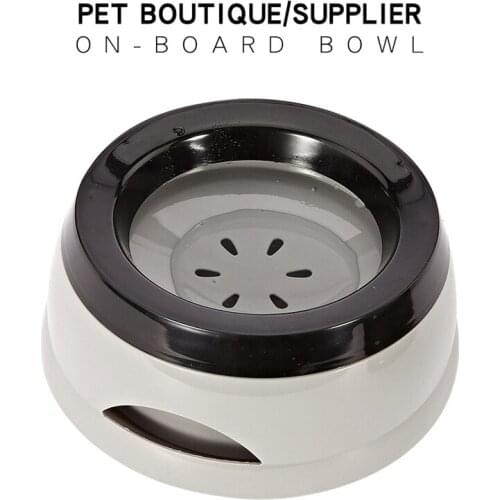 Pet Car Drinker Blow Splash-Proof Not Wet Mouth Anti-slip Floating Water Bowl Anti-overturn Portable Dog Waterer Food Container