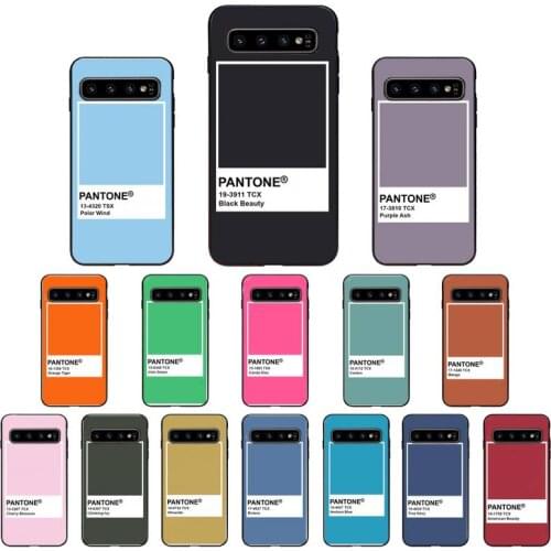 YNDFCNB Pantone Candy Color Phone Case for Samsung S6 S6edge Plus S7 S7edge S8 S9 S10 S10E S20 Plus Ultra
