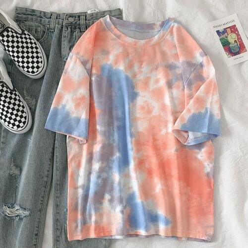 Print T Shirt Women Tops Tees O-neck Short Sleeve Female T-Shirt Streetwear Oversized Womens Top TShirt Casual Tshirt