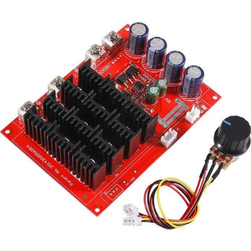 10-50V 60A High Power HHO RC Driver Motor Controller PWM Controller Module 12V 24V 48V 3000W Extension Cord with Switch