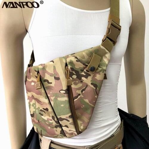 Outdoor Sport Multifunctional Nylon Left and Right Gun Shoulder Bag Concealed Tactical Gun Storage Holster Pistol Holder