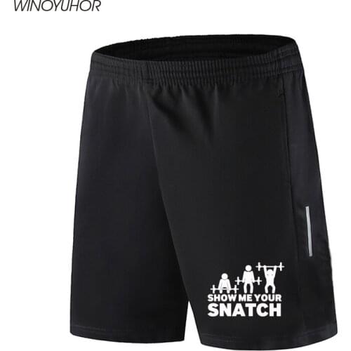 Show Me Your Snatch Printed Fitness Shorts Mens New Summer Quick Drying Cool Shorts Pants Casual Brand Sweatpants Masculina