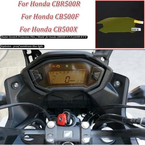Moto Cluster Scratch Protection Film Instrument Dashboard Cover Guard TPU Blu-ray For Honda CBR500R CB500F CB500X