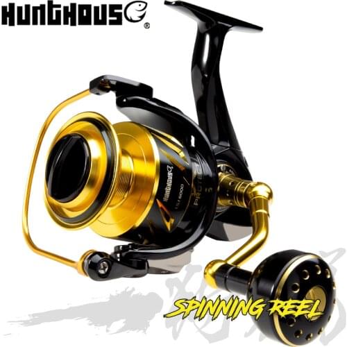 Hunthouse Spinning reel 11+1BB 35kgs drag power 5.1:1Gear Ratio Jigging Reel LSJ300-10000 Alloy reel