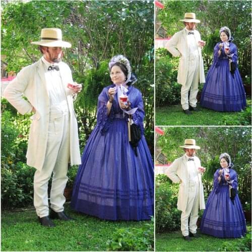 Custom made SC-302 Victorian Gothic/Civil War Southern Belle Ball Gown Dress Halloween dresses Sz US 6-26 XS-6XL