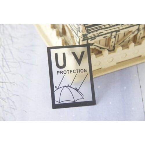 Customized DIY plastic price tag clear PVC card clothing swing tag garment hangtag gift hang tag OEM
