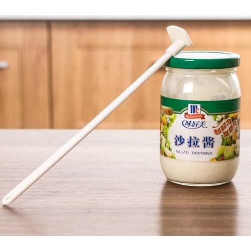 Long Handle Jam Scraper Silicone Pastry Butter Sauce Ketchup Cream Spatula Butter Cake Dessert Baking Tool Kitchen Gadget